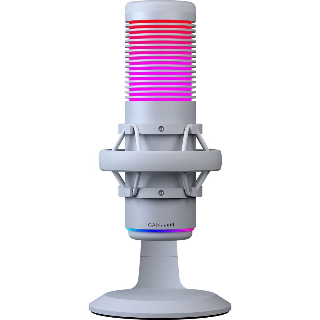 Rampage Bemol Microphone RGB White Rampage Bemol Microphone RGB White
