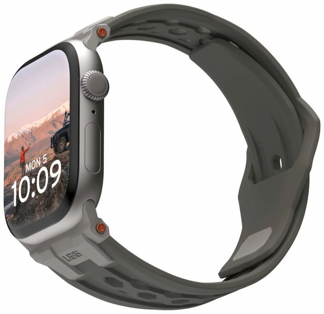 UAG Monarch Strap Apple Watch 49mm/46mm/45mm/44mm/42mm Olive/Titanium