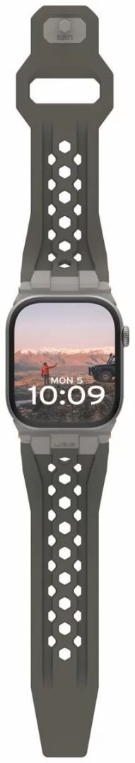 UAG Monarch Strap Apple Watch 49mm/46mm/45mm/44mm/42mm Olive/Titanium