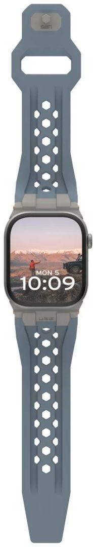 UAG Monarch Strap Apple Watch 49mm/45mm/44mm/42mm Cloud blue/Titanium UAG Monarch Strap Apple Watch 49mm/45mm/44mm/42mm Cloud blue/Titanium