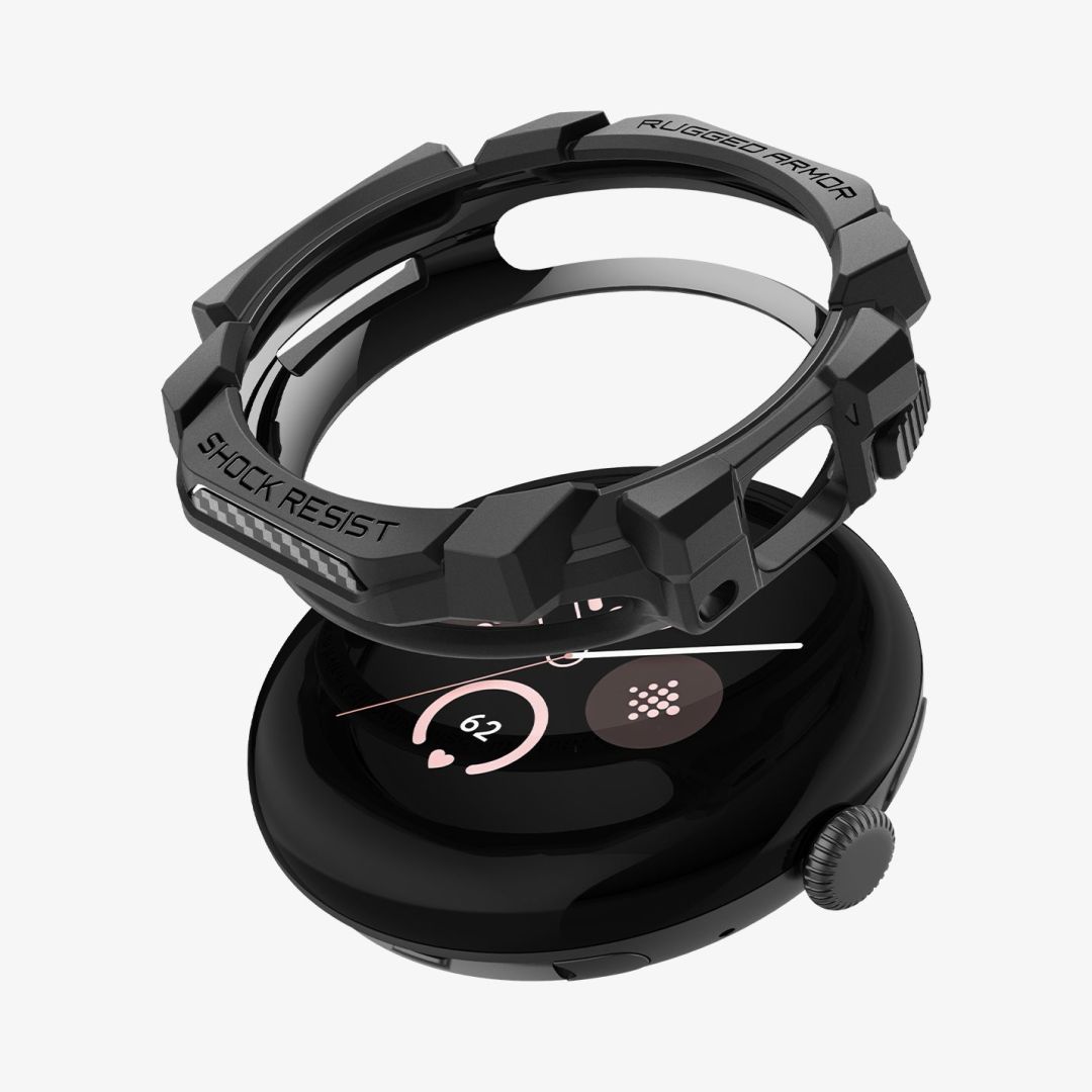 Spigen Rugged Armor Google Pixel Watch 3/2/1 (41mm) Matte Black