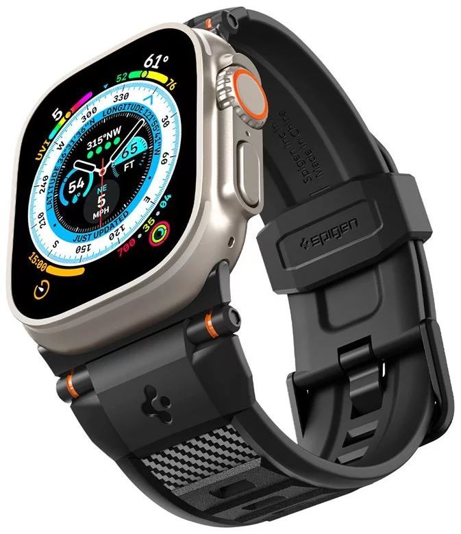 Spigen Rugged Ultra Band for Apple Watch 49mm/45mm/44mm/42mm Matte Black Spigen Rugged Ultra Band for Apple Watch 49mm/45mm/44mm/42mm Matte Black