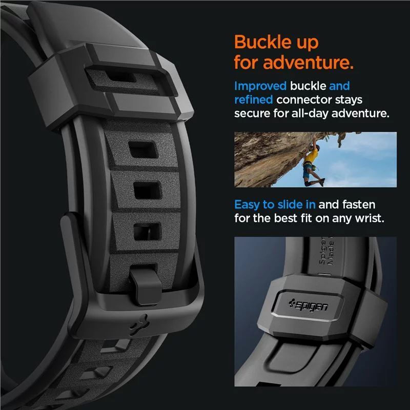 Spigen Rugged Ultra Band for Apple Watch 49mm/45mm/44mm/42mm Matte Black Spigen Rugged Ultra Band for Apple Watch 49mm/45mm/44mm/42mm Matte Black