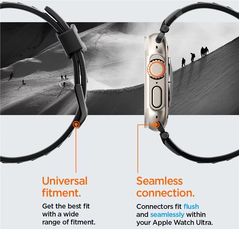 Spigen Rugged Ultra Band for Apple Watch 49mm/45mm/44mm/42mm Matte Black Spigen Rugged Ultra Band for Apple Watch 49mm/45mm/44mm/42mm Matte Black