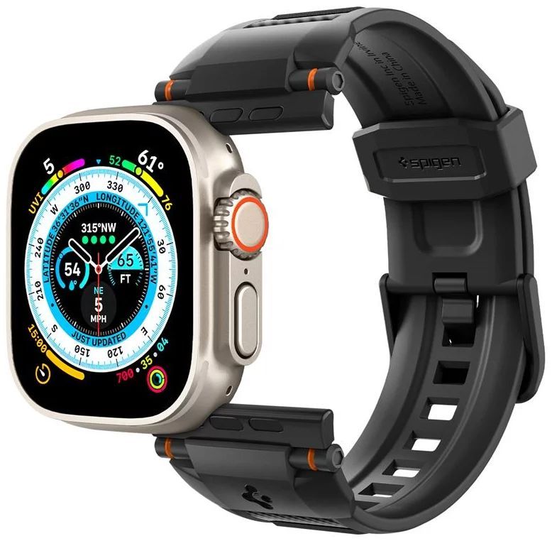 Spigen Rugged Ultra Band for Apple Watch 49mm/45mm/44mm/42mm Matte Black Spigen Rugged Ultra Band for Apple Watch 49mm/45mm/44mm/42mm Matte Black