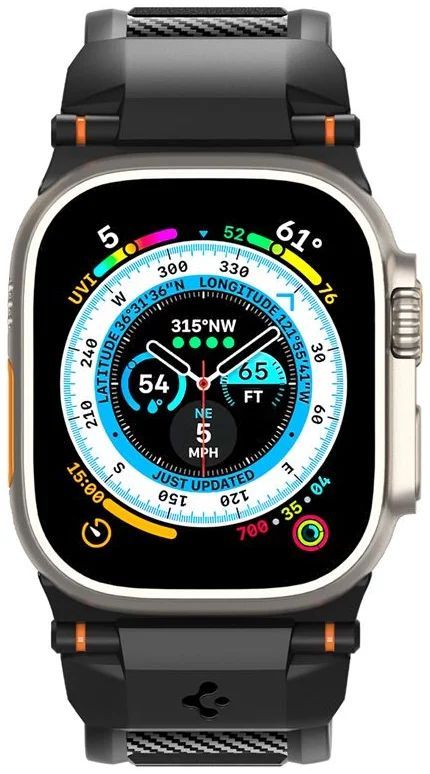 Spigen Rugged Ultra Band for Apple Watch 49mm/45mm/44mm/42mm Matte Black Spigen Rugged Ultra Band for Apple Watch 49mm/45mm/44mm/42mm Matte Black