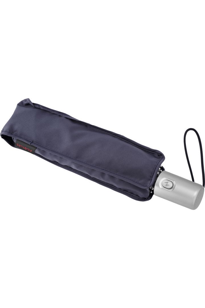 Samsonite Alu Drop S 3 Sect. Auto O/C Slim Umbrella Indigo Blue