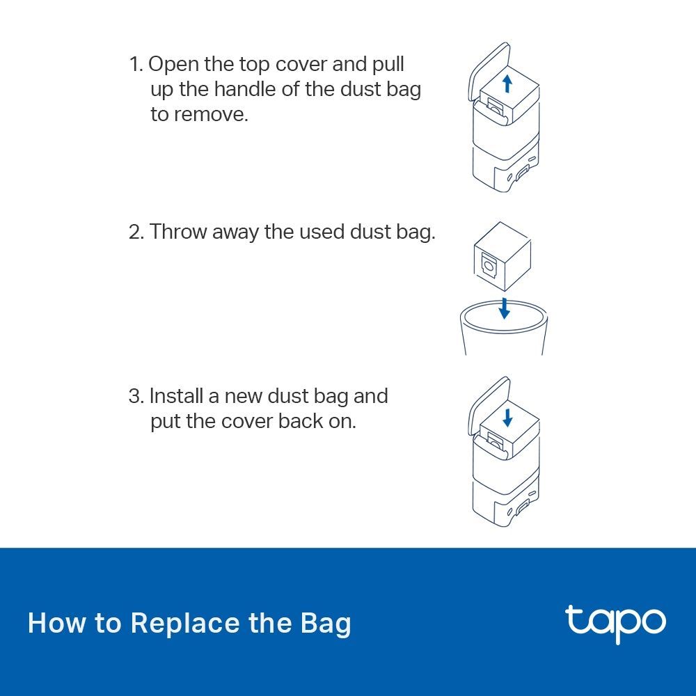 TP-Link Tapo RVA200 (Disposable dust bag for RV30 Plus, RV10 Plus)