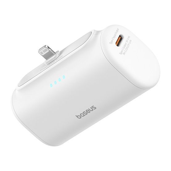 Baseus Compact 20W iPhone 5000mAh PowerBank White Baseus Compact 20W iPhone 5000mAh PowerBank White
