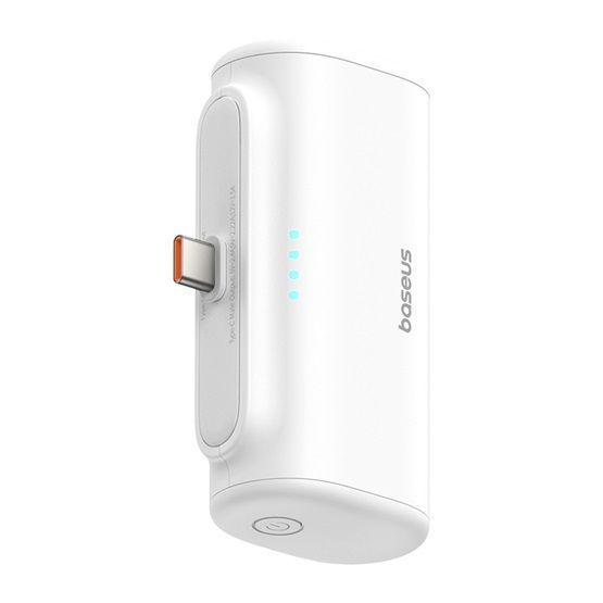 Baseus Compact 20W Type-C 5000mAh PowerBank White Baseus Compact 20W Type-C 5000mAh PowerBank White