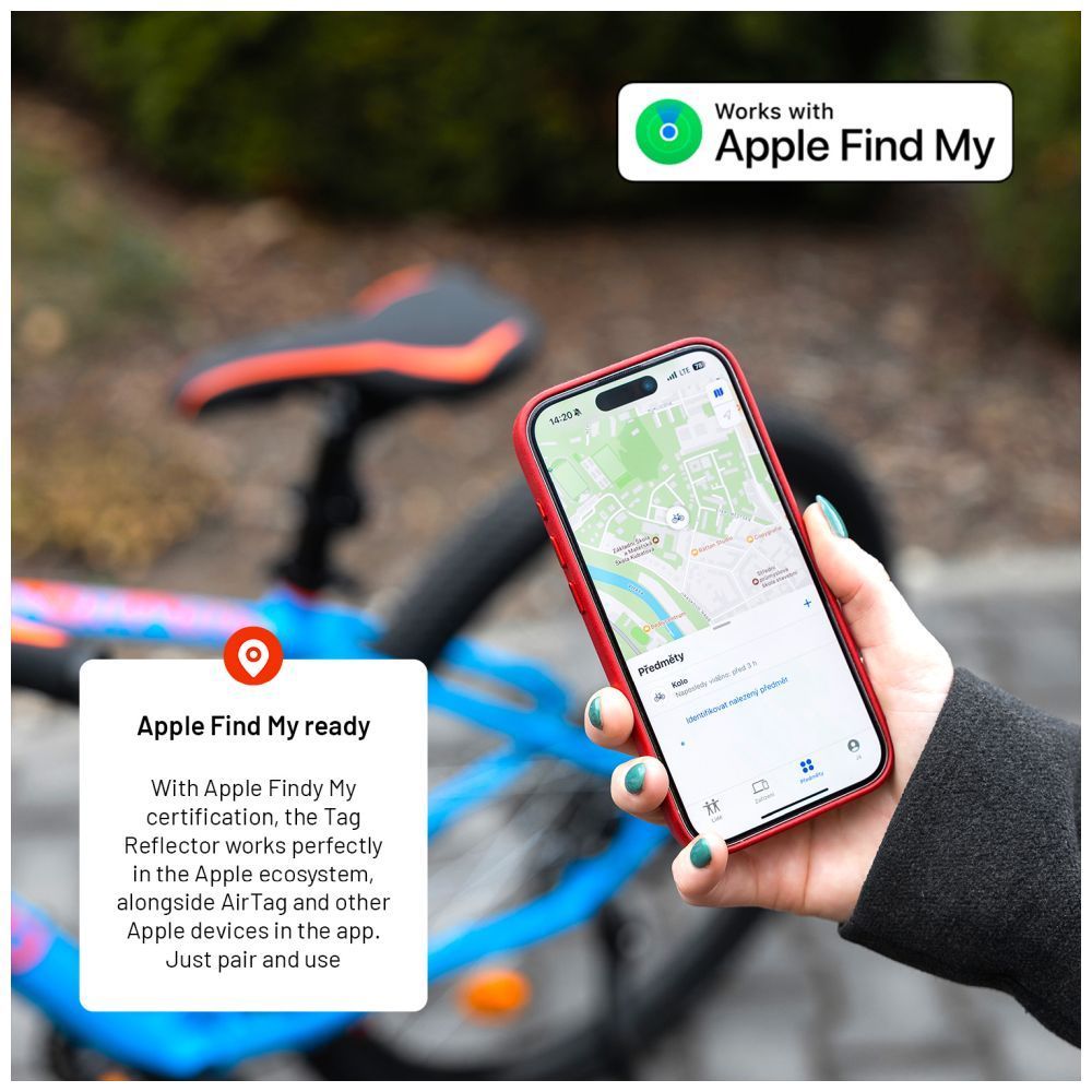 FIXED intelligens helymeghatározó reflektor Apple Find My applikációhoz, vezeték nélküli töltés, fekete FIXED intelligens helymeghatározó reflektor Apple Find My applikációhoz, vezeték nélküli töltés, fekete
