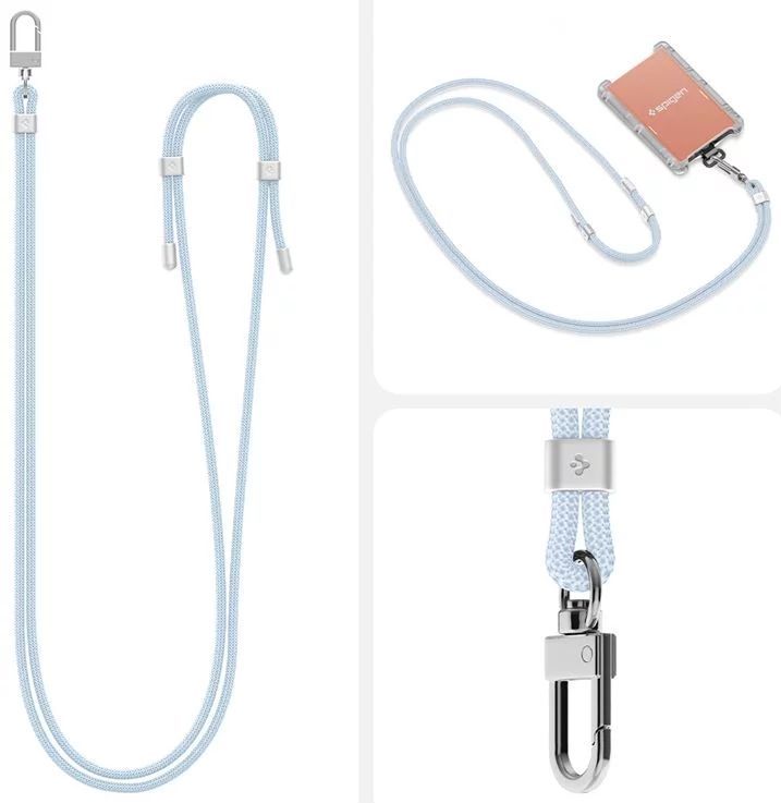 Spigen Universal Cross Body Strap 2 1 Pack Mute Blue Spigen Universal Cross Body Strap 2 1 Pack Mute Blue