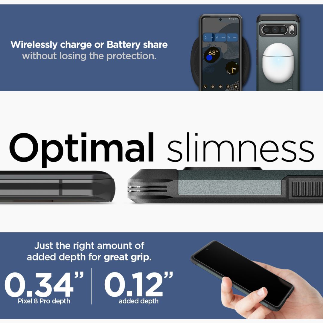 Spigen Google Pixel 8 Pro Tough Armor Abyss Green Spigen Google Pixel 8 Pro Tough Armor Abyss Green