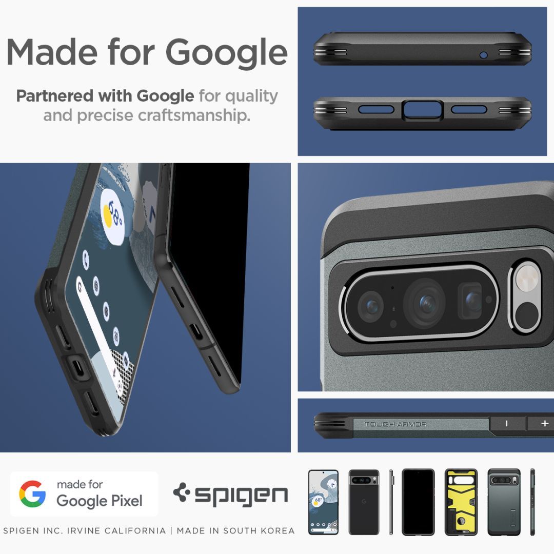 Spigen Google Pixel 8 Pro Tough Armor Abyss Green Spigen Google Pixel 8 Pro Tough Armor Abyss Green