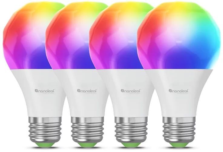 Nanoleaf Matter Wi-Fi A19 Smart E27 Bulb 4PK