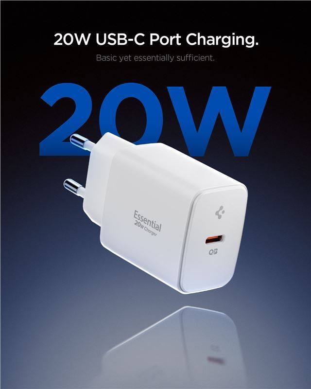 Spigen Essential 20W Wall Charger EE201EU White