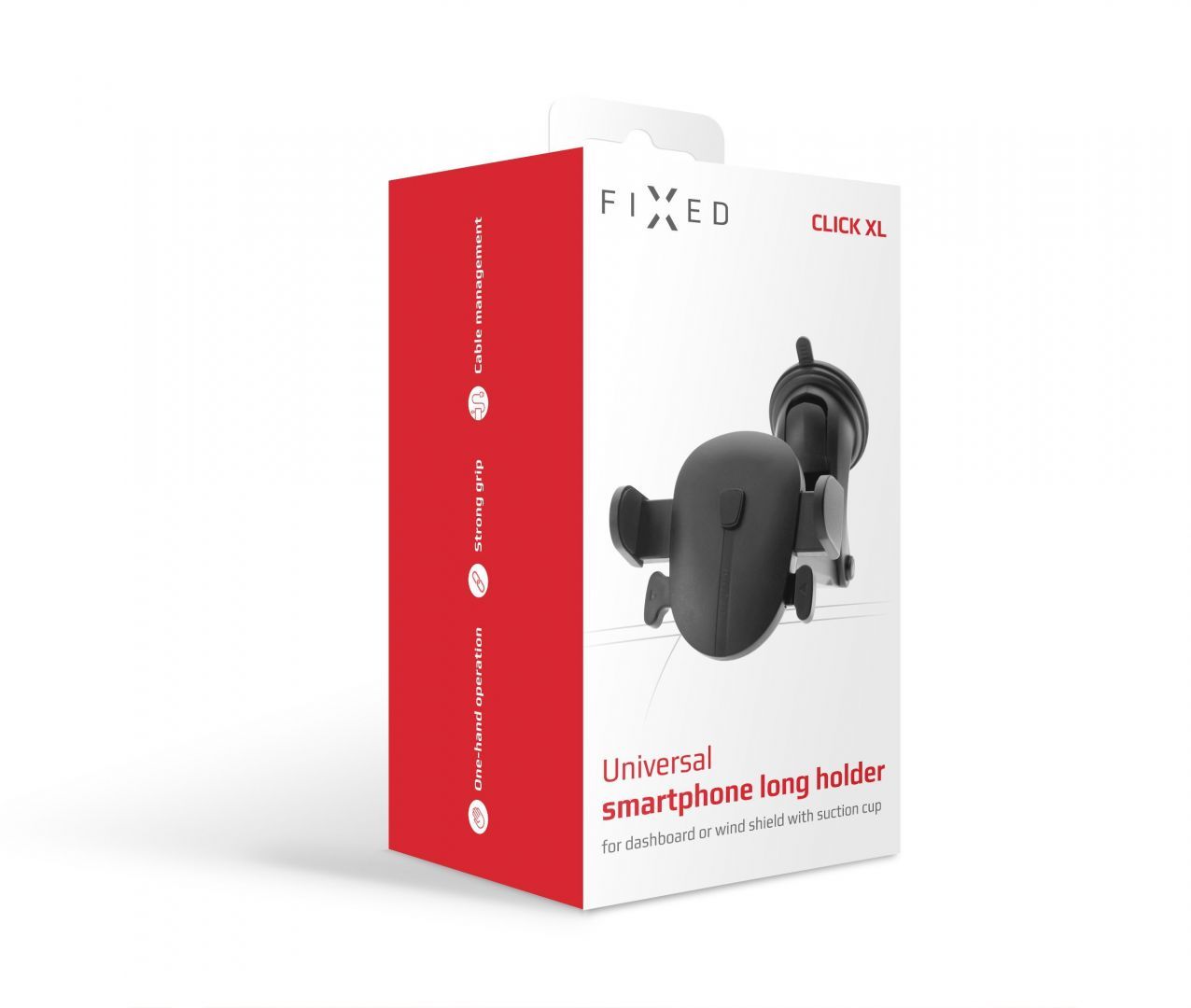 FIXED Click XL autós telefontartó szélvédőre vagy műszerfalra, fekete FIXED Click XL autós telefontartó szélvédőre vagy műszerfalra, fekete