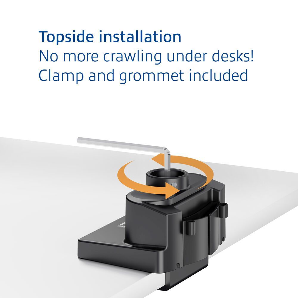 ACT AC8328 Dual monitor arm office solid pro, with mechanical spring ACT AC8328 Dual monitor arm office solid pro, with mechanical spring