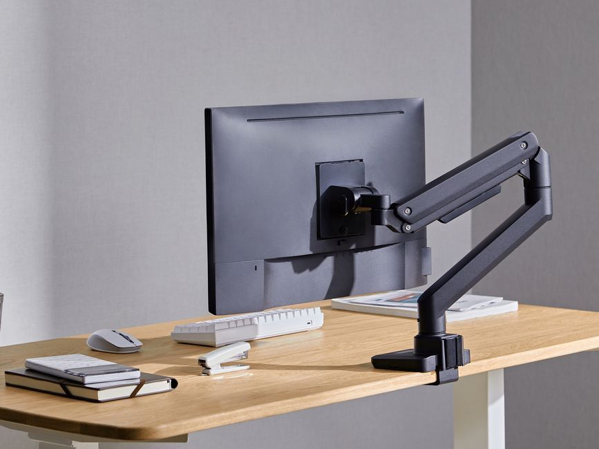 EQuip 17"-49" Heavy-Duty Monitor Desk Mount Bracket Black EQuip 17"-49" Heavy-Duty Monitor Desk Mount Bracket Black