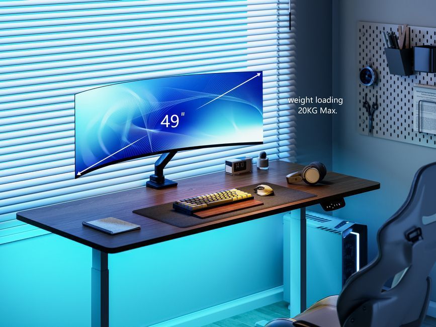 EQuip 17"-49" Heavy-Duty Monitor Desk Mount Bracket Black EQuip 17"-49" Heavy-Duty Monitor Desk Mount Bracket Black