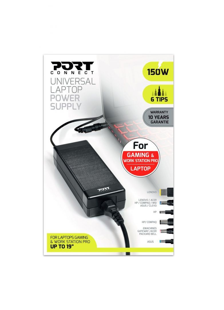 Port Designs 900103 19,5V / 7,7A 150W univerzális hálózati notebook töltő