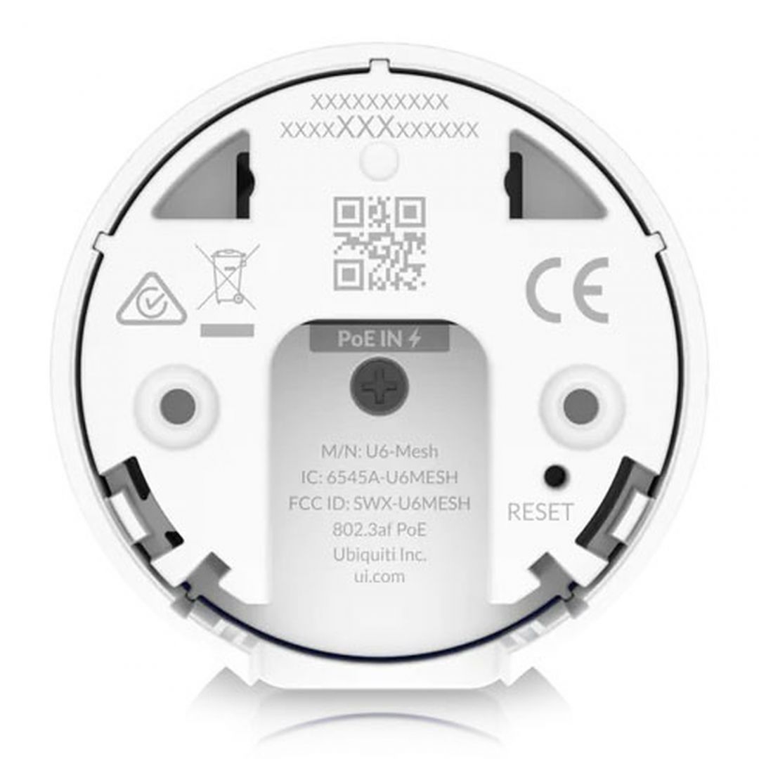 Ubiquiti U6-MESH UniFi 6 Mesh Access Point White Ubiquiti U6-MESH UniFi 6 Mesh Access Point White