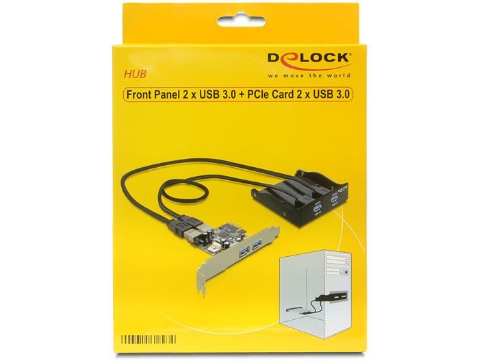 DeLock Front Panel 2xUSB 3.0 + PCI Express Card 2x USB 3.0 DeLock Front Panel 2xUSB 3.0 + PCI Express Card 2x USB 3.0