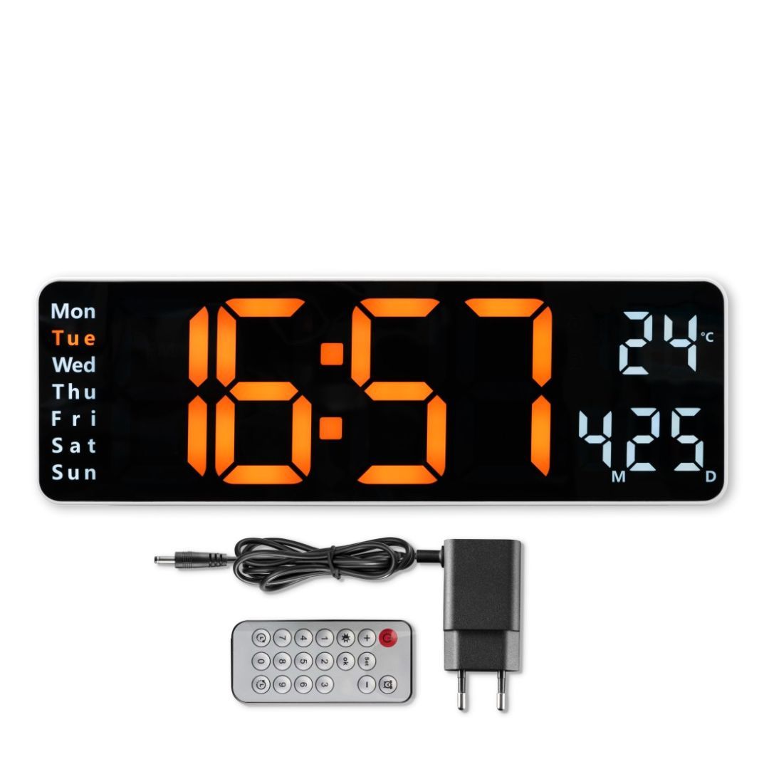 Hama Santa Cruz Digitali Clock & Alarm White