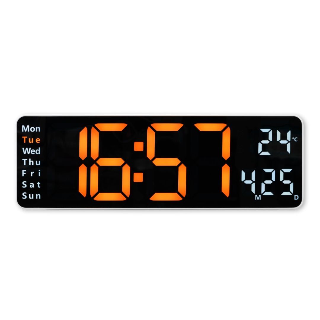 Hama Santa Cruz Digitali Clock & Alarm White