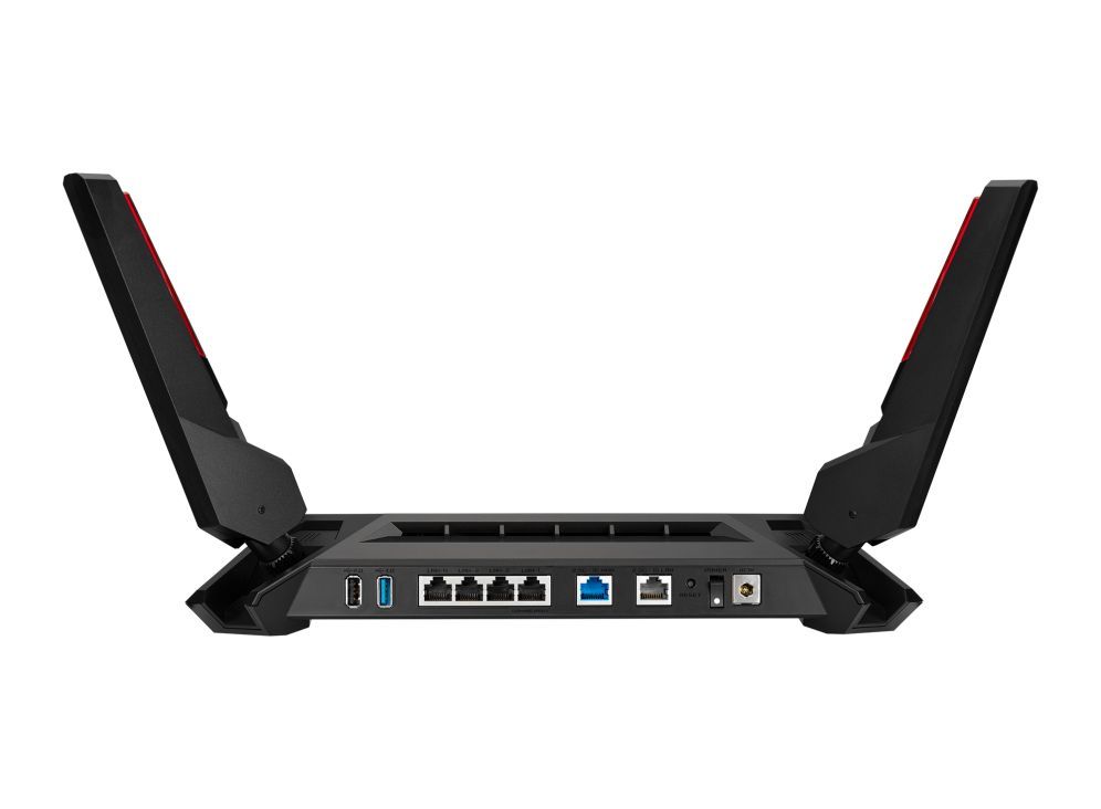 Asus ROG Rapture GT-AX6000 Dual-Band WiFi 6 Gaming Router Black Asus ROG Rapture GT-AX6000 Dual-Band WiFi 6 Gaming Router Black