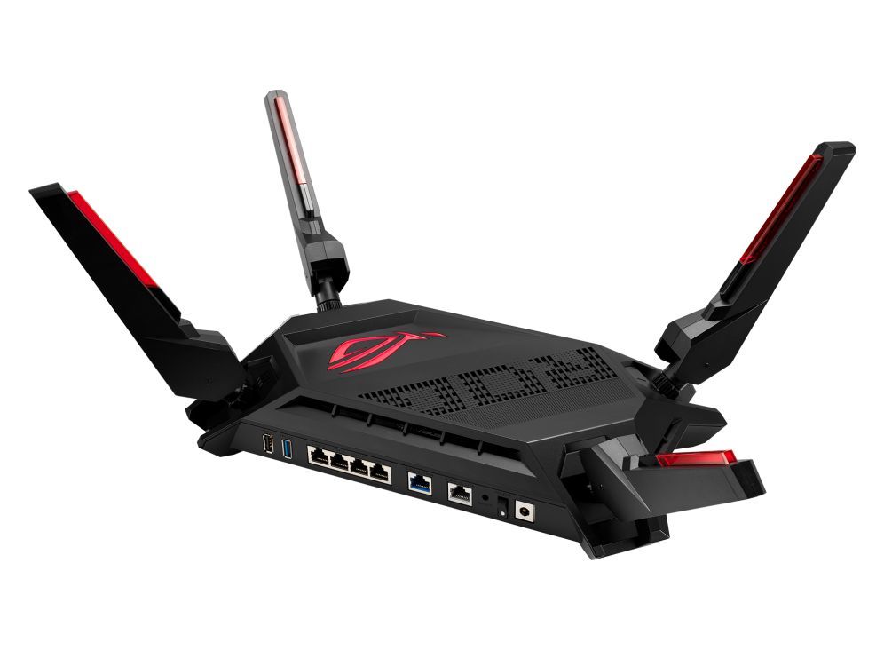 Asus ROG Rapture GT-AX6000 Dual-Band WiFi 6 Gaming Router Black Asus ROG Rapture GT-AX6000 Dual-Band WiFi 6 Gaming Router Black