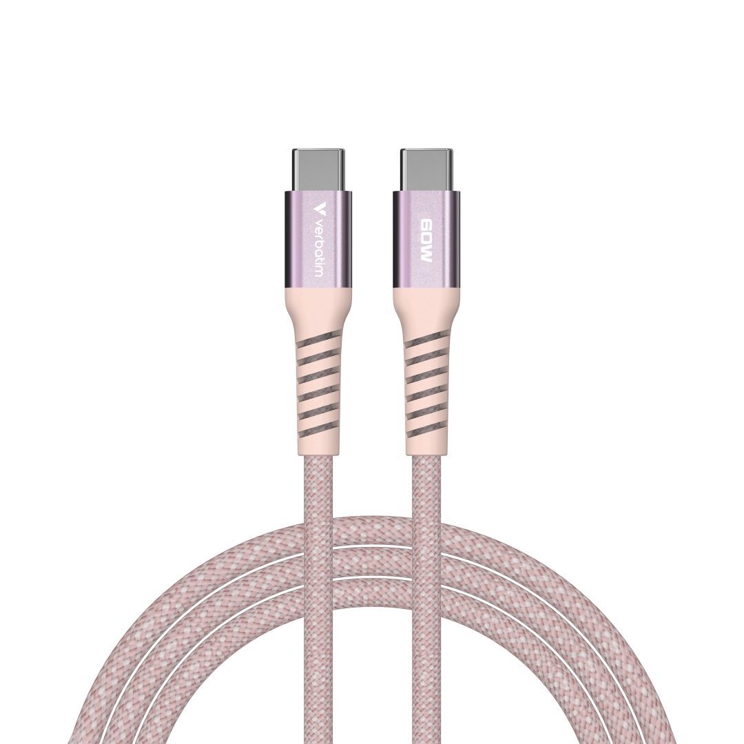 Verbatim Sync&Charge USB-C/USB-C 60W Magnetic cable 1,2m Pink Verbatim Sync&Charge USB-C/USB-C 60W Magnetic cable 1,2m Pink