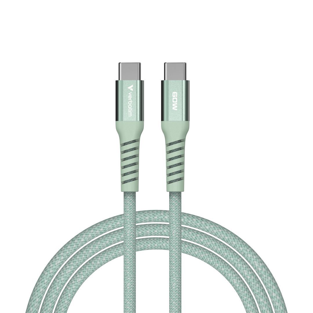 Verbatim Sync&Charge USB-C/USB-C 60W Magnetic cable 1,2m Green