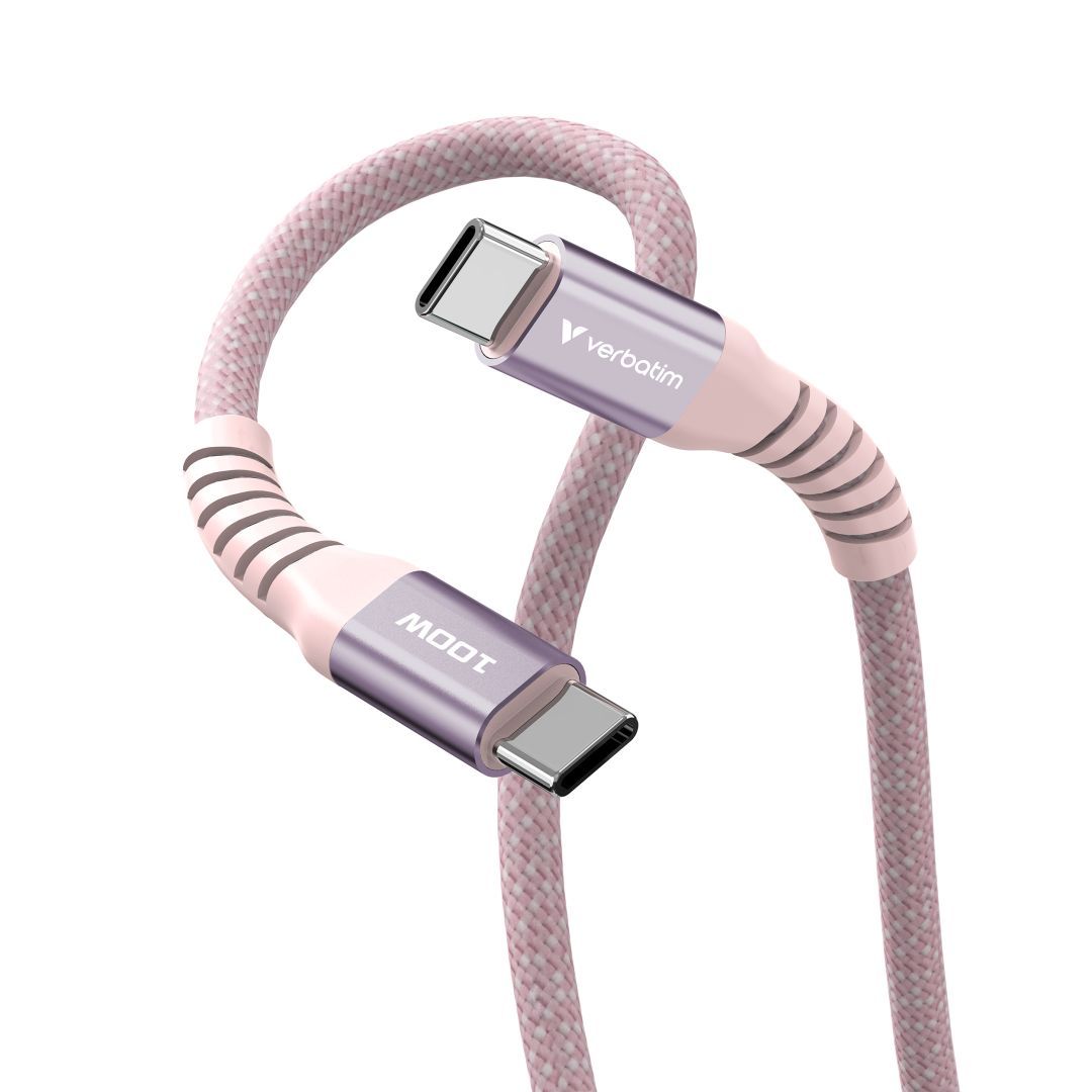 Verbatim Sync&Charge USB-C/USB-C 100W Magnetic cable 1,2m Pink