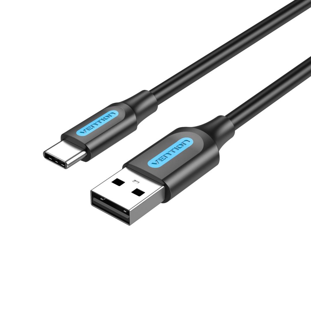 Vention USB 2.0 A Male to C Male 3A Cable 1m Black Vention USB 2.0 A Male to C Male 3A Cable 1m Black