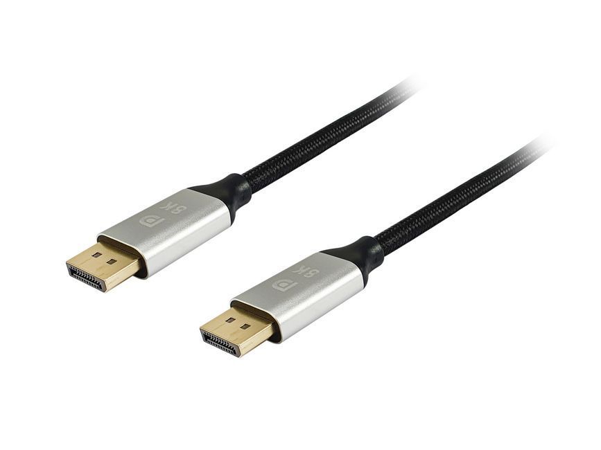 EQuip DisplayPort to DisplayPort 1.4 8K/60Hz Premium cable 2m Black EQuip DisplayPort to DisplayPort 1.4 8K/60Hz Premium cable 2m Black