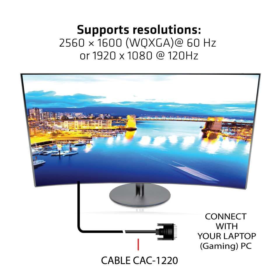 Club3D DVI-D (Dual Link) Bidirectional cable 10m Black Club3D DVI-D (Dual Link) Bidirectional cable 10m Black