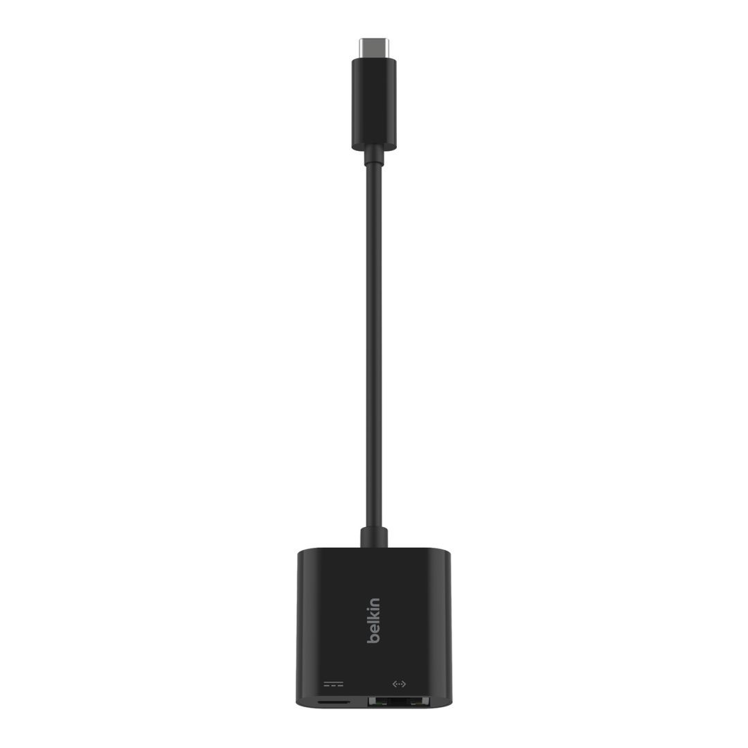 Belkin USB-C to Ethernet + Charge Adapter 100W Black