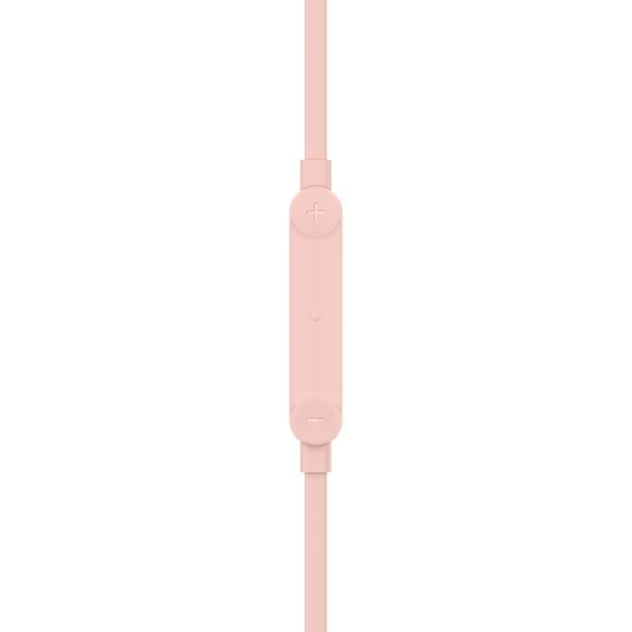 Belkin SoundForm USB-C Wired Earbuds with Adjustable Volume Limiter Pink