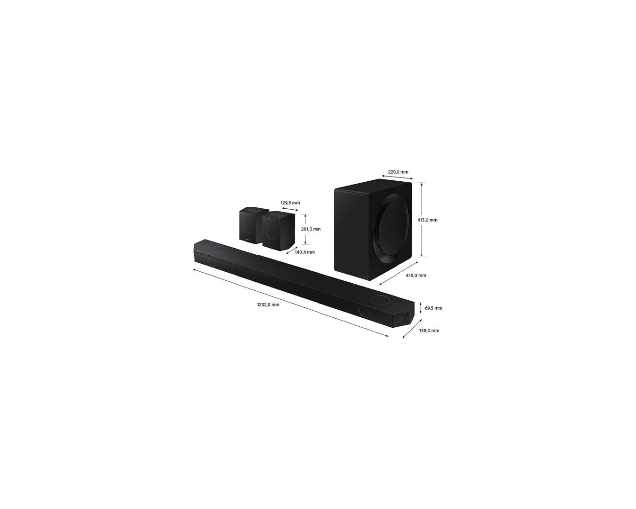 Samsung HW-Q990D 11.1.4ch Soundbar (2024) Black Samsung HW-Q990D 11.1.4ch Soundbar (2024) Black