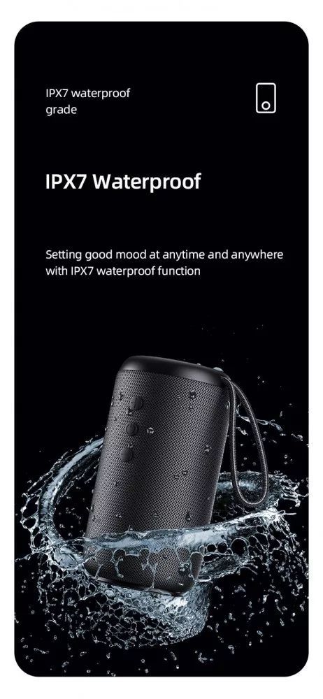 Usams Portable Bluetooth speaker Black Usams Portable Bluetooth speaker Black