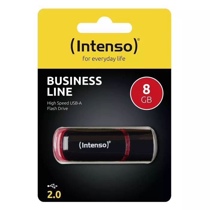 Intenso 8GB Business Line USB2.0 Black/Red