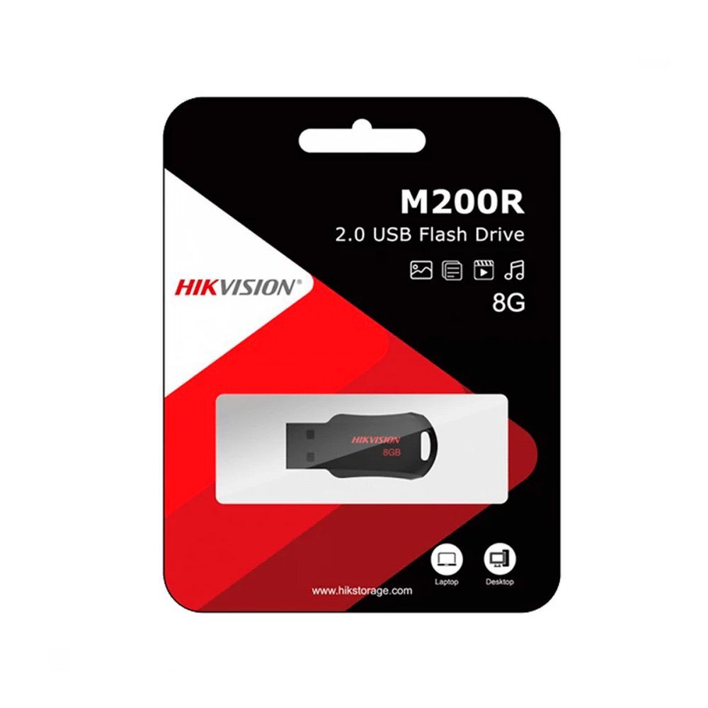 HikSEMI 8GB USB2.0 RNB M200R Black/Red