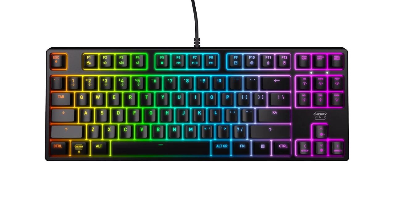 Cherry XTRFY K4V2 Mechanical Gaming RGB Keyboard Black US Cherry XTRFY K4V2 Mechanical Gaming RGB Keyboard Black US