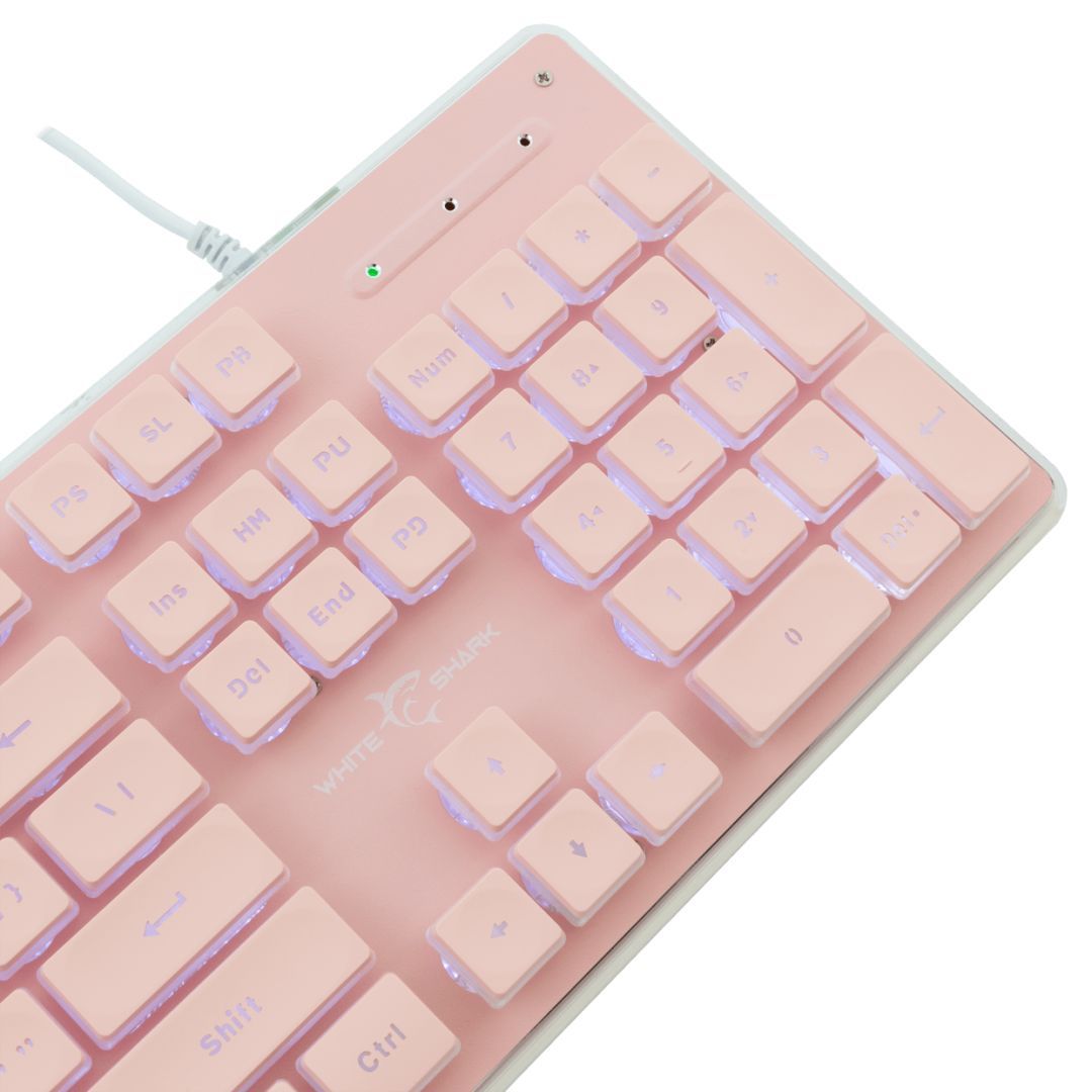 White Shark Tachi Gaming Keyboard Pink US White Shark Tachi Gaming Keyboard Pink US