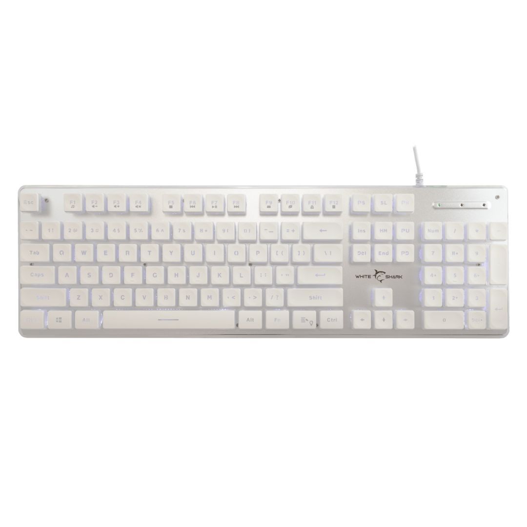 White Shark Tachi Gaming Keyboard White US White Shark Tachi Gaming Keyboard White US