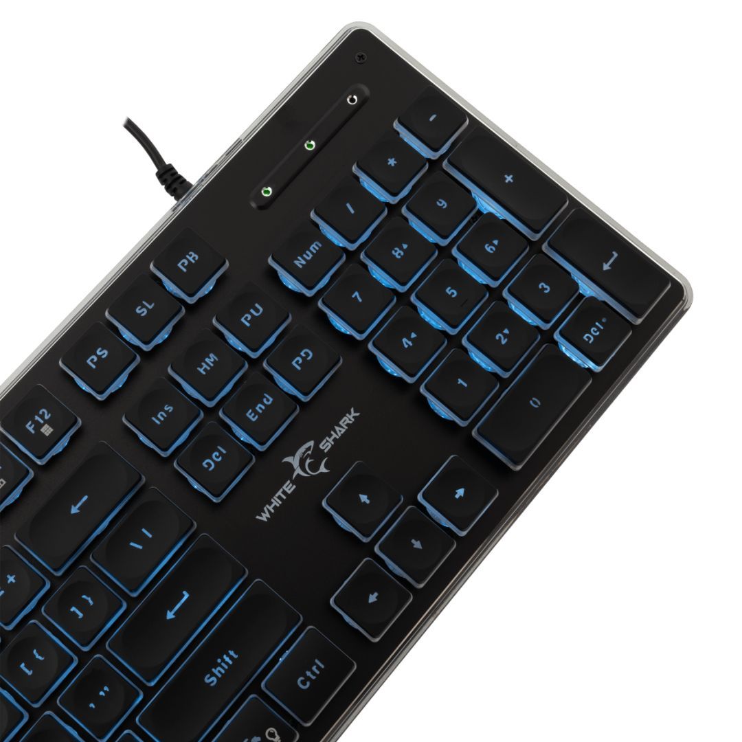 White Shark Tachi Gaming Keyboard Black US White Shark Tachi Gaming Keyboard Black US