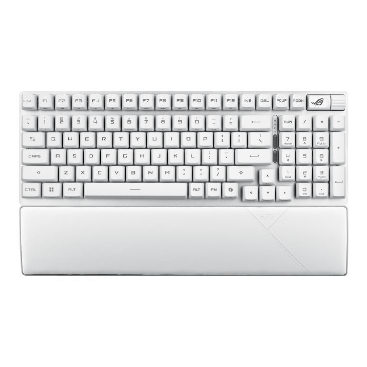 Asus ROG Strix Scope II 96 RX Gaming Wireless Keyboard White UK Asus ROG Strix Scope II 96 RX Gaming Wireless Keyboard White UK