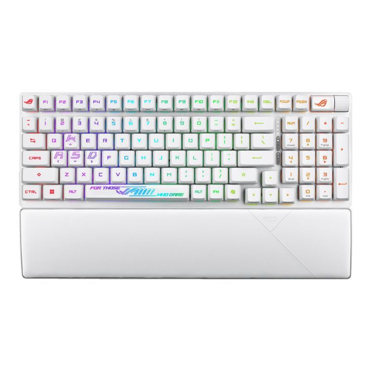Asus ROG Strix Scope II 96 RX Gaming Wireless Keyboard White UK Asus ROG Strix Scope II 96 RX Gaming Wireless Keyboard White UK