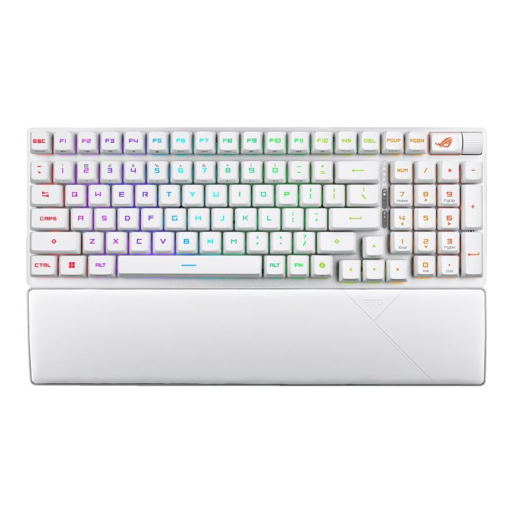 Asus ROG Strix Scope II 96 RX Gaming Wireless Keyboard White UK Asus ROG Strix Scope II 96 RX Gaming Wireless Keyboard White UK